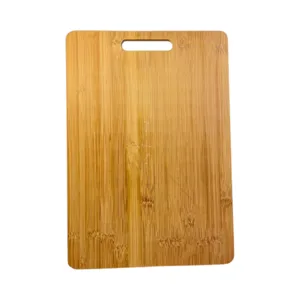 Tocator bucătărie din bambus 40 x 28 cm, grosime 1.2 cm, tocător lemn cu mâner, placă tăiere pentru legume, carne și fructe