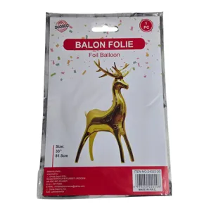 Balon Cerb Gonflabil 81,5 x 50 cm, Decorațiune Festivă pentru Crăciun și Sărbători