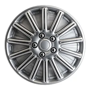 Capac Roată Auto Universal cu Design Modern și Finisaj Argintiu pentru Jante