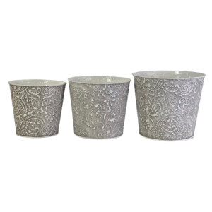 Ghiveci Metalic Decorativ pentru Flori, Suport Elegant pentru Plante Interior și Exterior