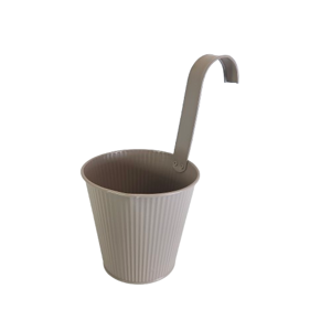 Ghiveci metalic decorativ cu agățătoare, 13.5x13x9.5 cm, suport pentru flori și plante decorative