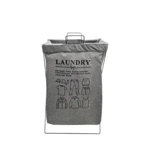Coș de Rufe Pliabil din Material Textil cu Mânere 50 × 35 × 58 cm