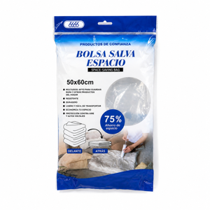 Pungă pentru Vidat și Depozitare, Dimensiuni 50 x 60 cm, Ideală pentru Haine, Textile și Economisirea Spațiului