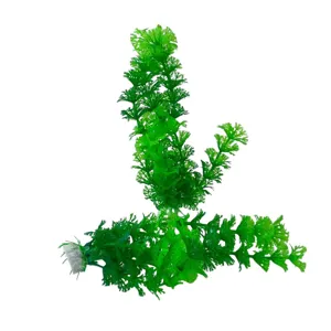 Set 2 Plante Artificiale pentru Acvariu – Decor Acvatic din Plastic cu Bază Stabilă, Disponibil în Verde și Violet