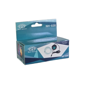 Pompa Aer Acvariu USB NH-038 cu LED și Furtun, Sistem Oxigenare și Efect Bule pentru Acvarii