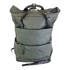 Rucsac Compartimentat Multifuncțional, Design Modern Casual, Compartimente Multiple cu Fermoar, Bretele Ajustabile și Mâner pentru Călătorii, Școală, Birou și Uz Zilnic