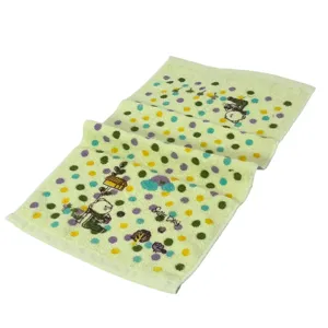 Prosop Copii 25x50 cm din Bumbac – Ursuleț și Buline Colorate, Moale și Absorbant, Culori Diverse