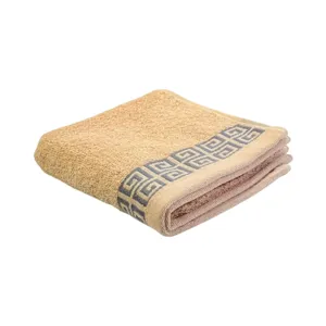 Prosop textil, format dreptunghiular, model decorativ, 74 x 34 cm, culoare bej