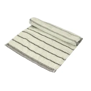 Prosop 32x72 cm din Bumbac Moale – Dungi Zimțate, Absorbant și Confortabil, Culori Variate