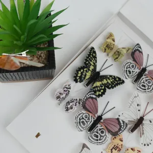 Fluturi Decorativi cu Agrafă – Set Accesorii pentru Decor Acasă și Evenimente