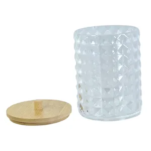 Organizator Cosmetice Rotund cu Capac 7x9.5 cm, Cutie Depozitare Dischete si Accesorii Machiaj