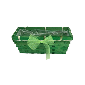 Coș din Bambus 25 x 13 x 10 cm, Coș Decorativ pentru Depozitare, Organizare și Cadouri