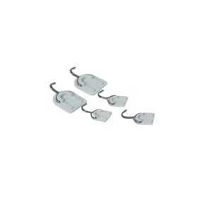Set 5 Agățători Autoadezive cu Cârlig – Suport 2KG, Alb