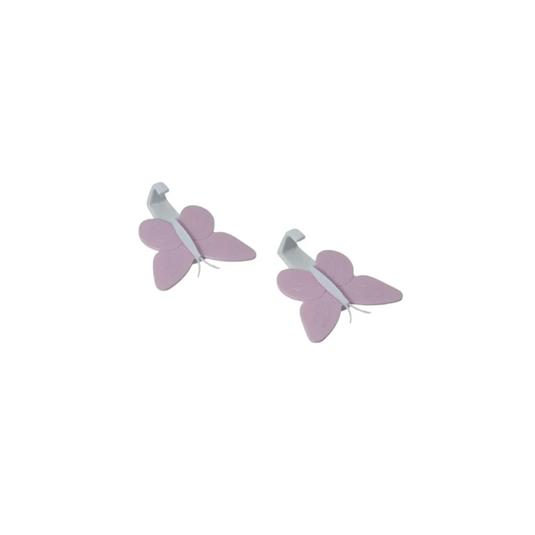 Set 2 Agățători Adezive Fluture – 2KG, Diverse Culori