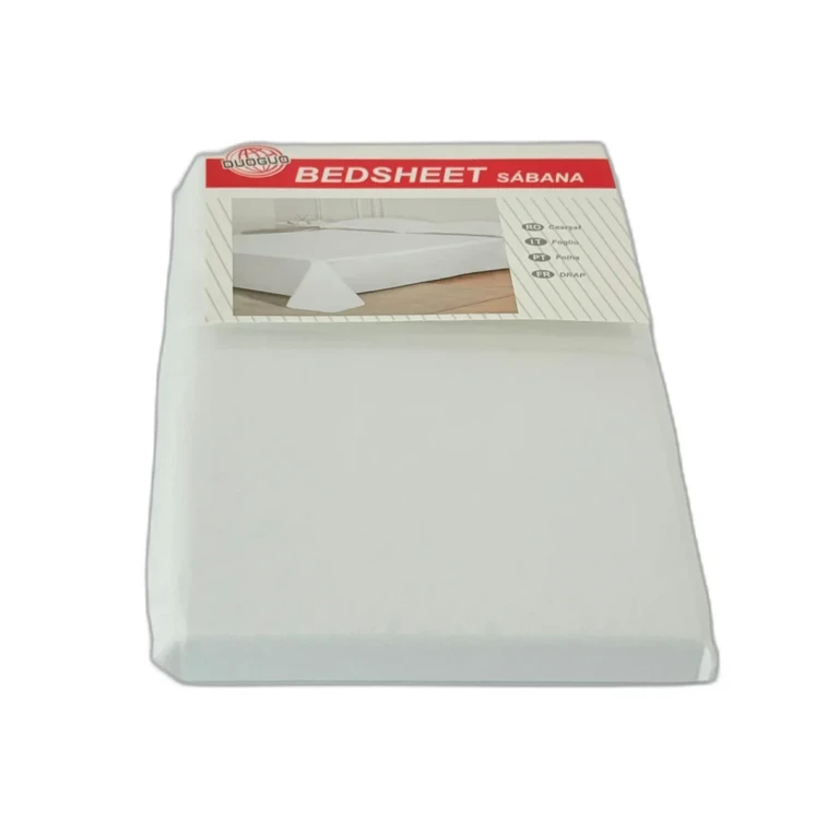 Cearceaf Pat 200x245 cm, Alb, Simplu, Material Moale