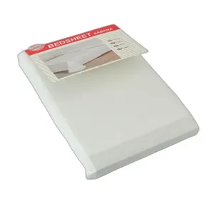 Cearceaf alb 245x250 cm din poliester  – rezistent, confortabil și ușor de întreținut