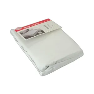 Husă de pat albă 180x200+25 cm din bumbac – rezistentă, practică și ușor de întreținut