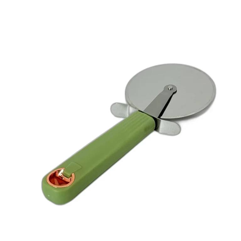 Rola Taiat Pizza Inox, Lama Rotativa, Maner Ergonomic Verde