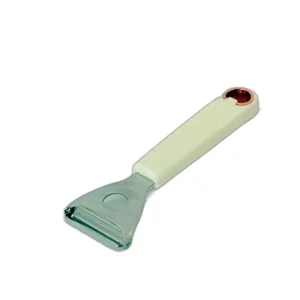 Curățător pentru Legume și Fructe – Lamă din Inox, Mâner Alb cu Detalii Portocalii, Ergonomic și Practic
