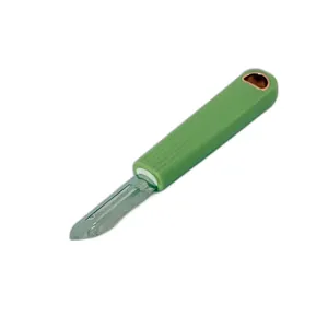 Curățător Legume Tip Cuțit din Inox – Mâner Ergonomic Verde, Practic și Rezistent