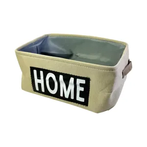 Cutie depozitare textilă HOME, organizator pliabil poliester, 32x22x16 cm, coș depozitare raft dulap