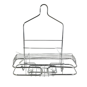 Raft Depozitare Metalic Suspendat 34 cm, Organizator Bucătărie sau Baie cu Suport Accesorii