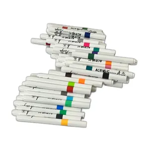 Set 28 Markere Acrilice cu Dublu Vârf – Culori Vibrante, Ideal pentru Arta, DIY și Proiecte Creative