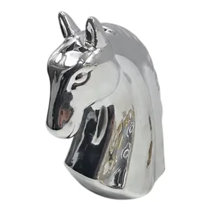 Decorațiune Unicorn Auriu 13 cm, Figurină Decorativă cu Finisaj Metalizat Lucios, Ornament Elegant pentru Living, Dormitor și Birou