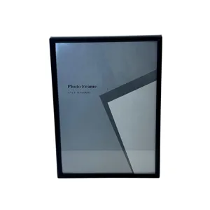 Cadru foto decorativ 13x18 cm (5x7 inch), ramă subțire neagră, design modern pentru birou și locuință
