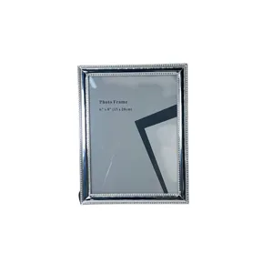 Cadru foto argintiu 15x20 cm (6x8 inch), ramă decorativă elegantă pentru fotografii