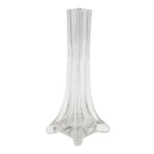 Vază Decorativă din Sticlă Transparentă pentru Flori, Design Elegant, 15 cm