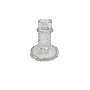 Suport din Sticlă pentru Lumânări Tip Sfeșnic 10 × 8 × 3,5 cm Decor Elegant pentru Masă