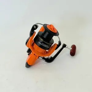 Mulinetă Pescuit AL6000 – Tambur Metalic, Capacitate Fir 0.35/310 mm, Sistem Tough Digigear, Airdrive Rotor, Mâner Lemn, Culoare Portocaliu-Negru