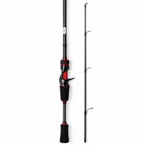 Lansetă Spinning 210 cm, 2 Tronsoane, Tijă Carbon, Mâner EVA, Prindere Baitcasting