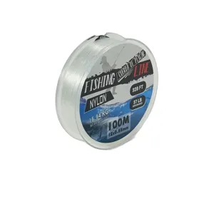 Fir de Pescuit Nylon DUOGUO – 100 m, 0.55 mm, Rezistență 16.94 kg / 37 lb, Transparent, 328 FT, Monofilament Extra Rezistent pentru Pescuit de Forță, Apă Dulce și Sărată