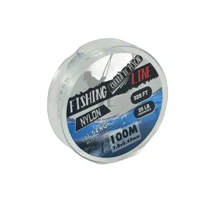 Fir de Pescuit Nylon DUOGUO – 100 m, 0.43 mm, Rezistență 11.54 kg / 25 lb, Transparent, 328 FT, Monofilament Puternic pentru Pescuit Sportiv, Apă Dulce și Sărată