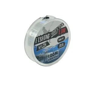 Fir de Pescuit Nylon DUOGUO – 100 m, 0.47 mm, Rezistență 13.11 kg / 29 lb, Transparent, 328 FT, Monofilament Ultra Rezistent pentru Apă Dulce și Sărată