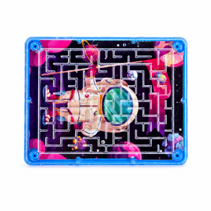Puzzle Maze Game Portabil cu Labirint și Biluțe, Joc de Îndemânare și Concentrare pentru Copii și Adulți
