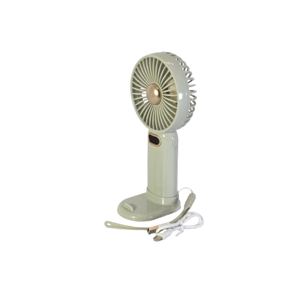 Mini ventilator de mână portabil reîncărcabil cu suport, încărcare USB și design compact pentru birou, casă și călătorii
