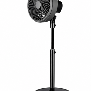 Ventilator Electric cu Picior și Telecomandă, Înălțime Reglabilă, Ventilator de Podea pentru Locuință și Birou, Culoare Negru