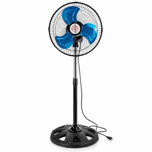 Ventilator Electric cu Picior Reglabil, 3 Trepte de Viteză, Oscilație Orizontală, Funcționare Silențioasă