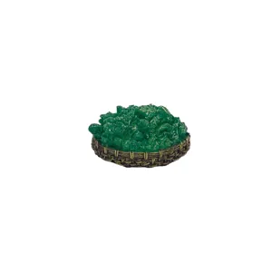 Magnet de frigider decorativ, model coș cu legume verzi pentru bucătărie