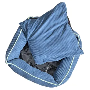 Set pat cu perna pentru animale 36x36x17 cm, culcus confortabil pentru caini si pisici
