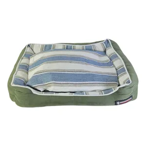 Pat pentru Animale cu Pernă 50 x 37 x 12 cm – Culcuș Textil Confortabil pentru Câini și Pisici, Margini Ridicate