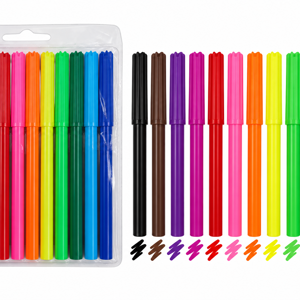 Set 12 Carioci Colorate, Culori Diverse, pentru Desen, Colorat și Activități Creative
