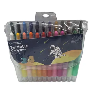 Set 24 Carioci Colorate cu 2 Capete, 11.5 cm, pentru Desen și Colorat, Copii