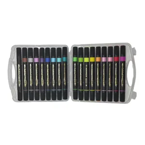 Set 18 Carioci Colorate cu 2 Capete, pentru Desen, Colorat și Activități Creative, Copii