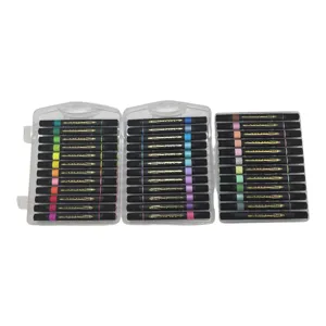 Set 36 Carioci Colorate cu 2 Capete, pentru Desen, Colorat și Activități Creative, Copii