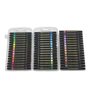 Set 36 Carioci Colorate cu 2 Capete, pentru Desen, Colorat și Activități Creative, Copii
