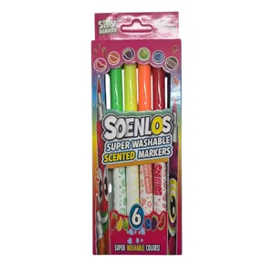 Set 6 Carioci Colorate pentru Desen, Colorat și Activități Creative, Copii